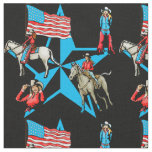 Cowgirls With Flag And Star Fabric