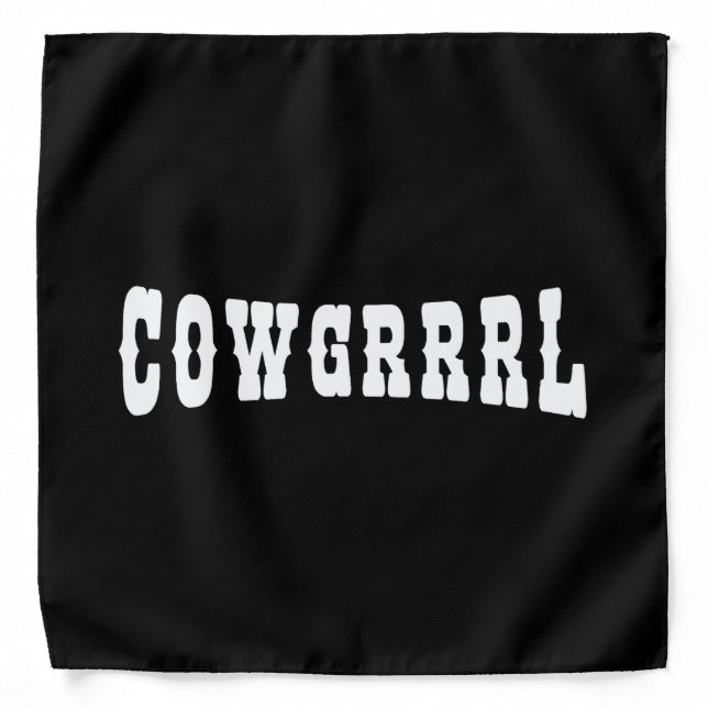 COWGRRRL BANDANA (Front)