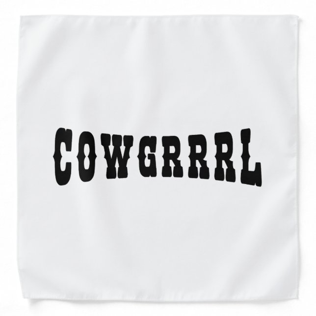 COWGRRRL BANDANA (Front)
