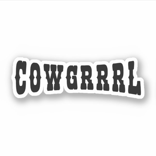 COWGRRRL STICKER (Front)