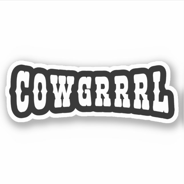 COWGRRRL STICKER (Front)