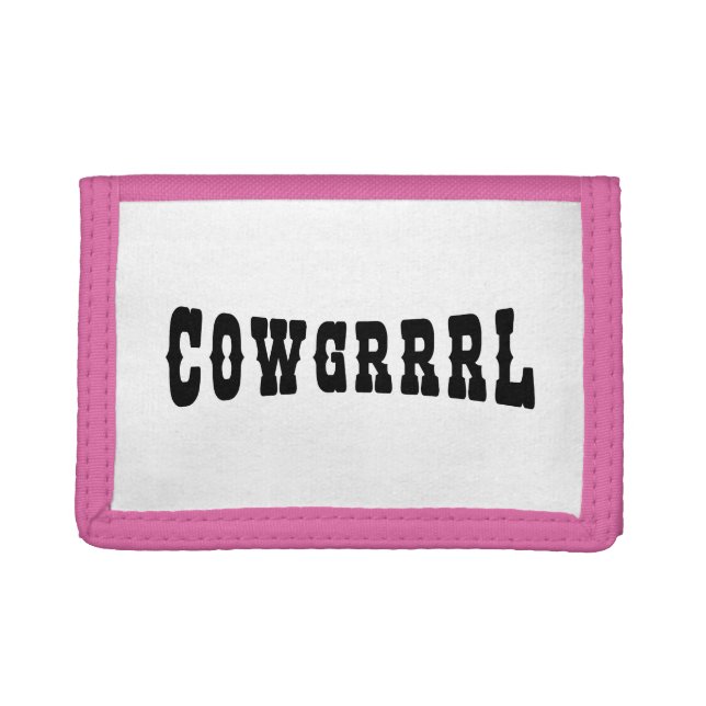 COWGRRRL TRIFOLD WALLET (Front)
