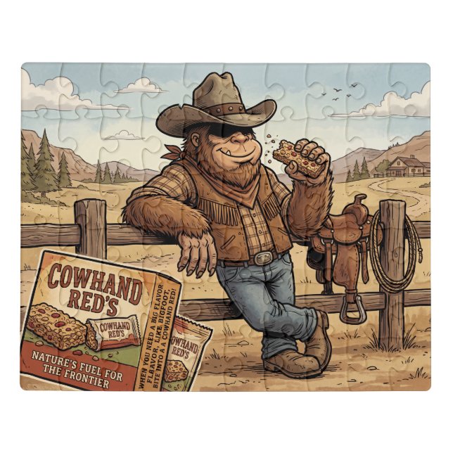 Cowhand Reds: Bigfoot on the Range Jigsaw Puzzle (Puzzle Horizontal)