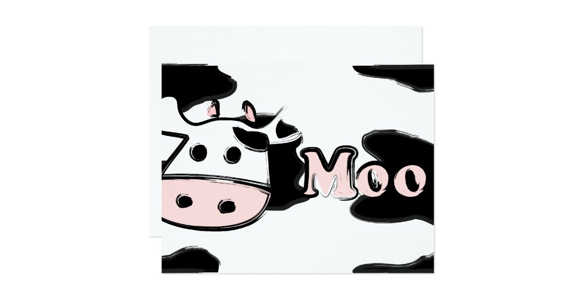 cowhead card | Zazzle