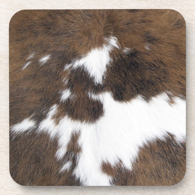 Cowhide Beverage Coaster (Front)