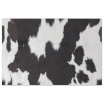 Cowhide Black and White  Tissue Paper