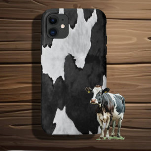 Cowhide Black n White Case-Mate iPhone Case