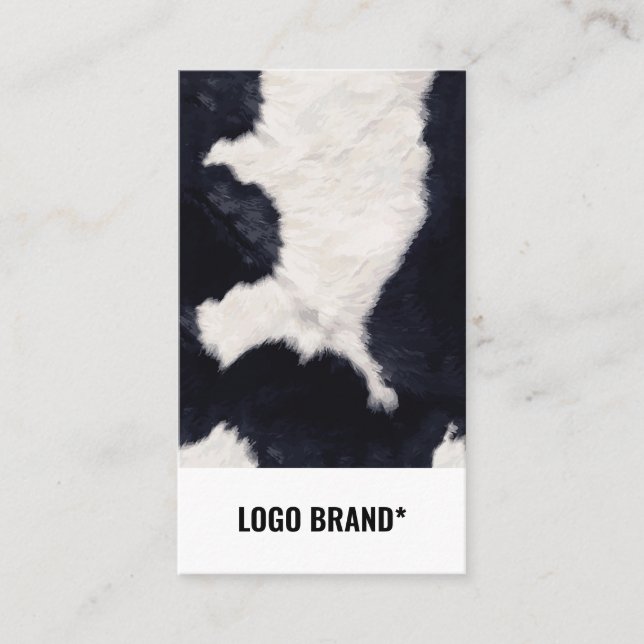 COWHIDE BUSINESS CARD (Front)
