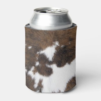 Cowhide Can Cooler by Impactzone at Zazzle