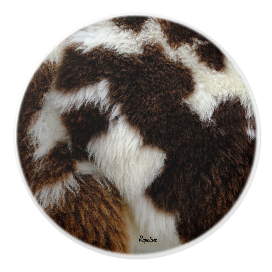 Cowhide Ceramic Knob Zazzle