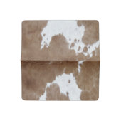 Cowhide. Checkbook Cover (Open)