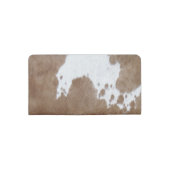 Cowhide. Checkbook Cover (Back)