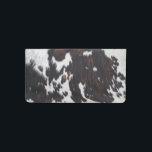 Cowhide. Checkbook Cover<br><div class="desc">A patch of decorative black and white cowhide.</div>