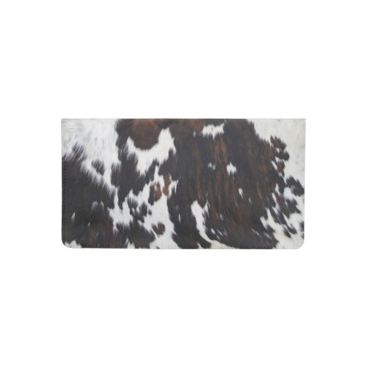 Cowhide. Checkbook Cover (Front)