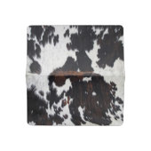 Cowhide. Checkbook Cover (Open)