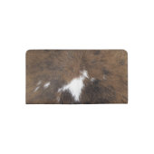 Cowhide. Checkbook Cover (Back)