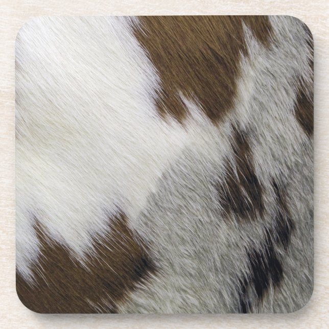 Cowhide Drink Coaster (Front)