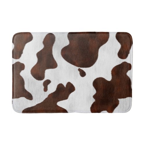 Cowhide Faux Hair Western Leather Spotted Pattern Bath Mat