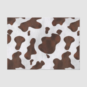 Cowhide Faux Hair Western Leather Spotted Pattern Tissue Paper