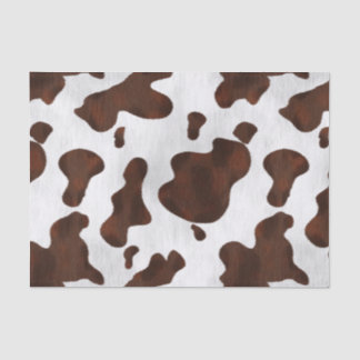 Cowhide Faux Hair Western Leather Spotted Pattern Tissue Paper