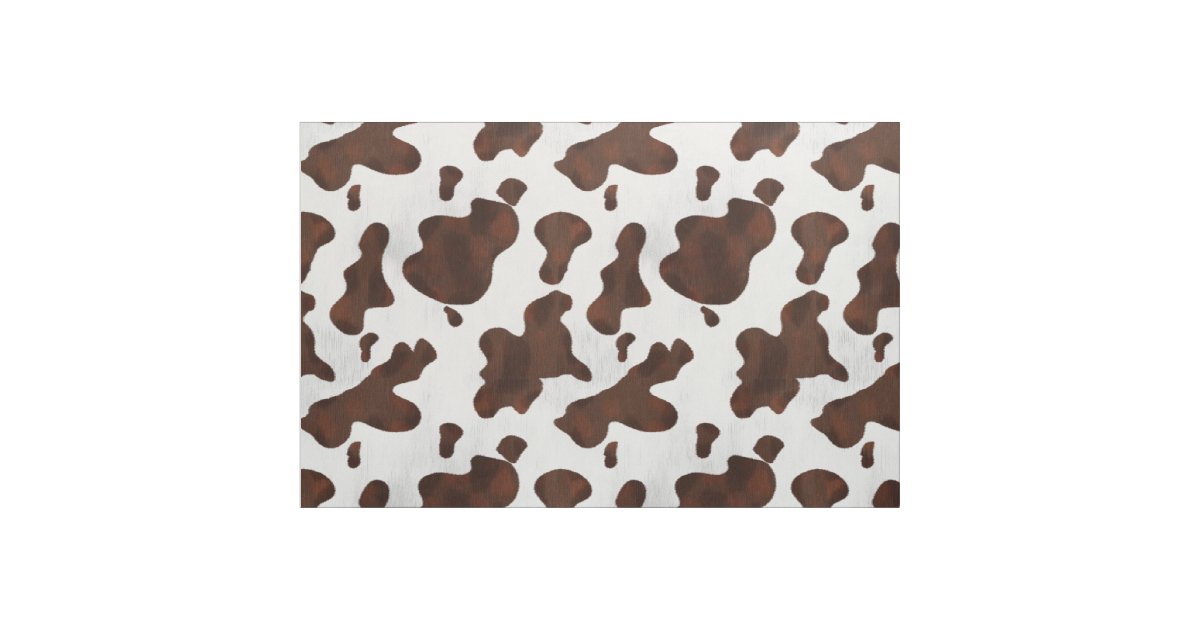 Cowhide Faux Western Leather Spotted Fabric