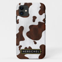 Cowhide Faux Western Leather Spotted Personalized