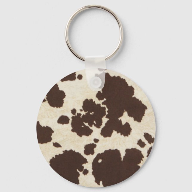 cowhide keychain (Front)