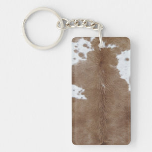 Cowhide Keychain