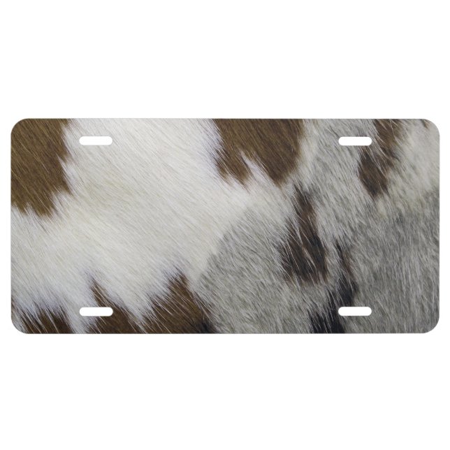 Cowhide License Plate (Front)