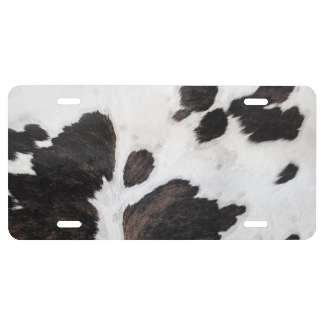Cowhide License Plate (Front)