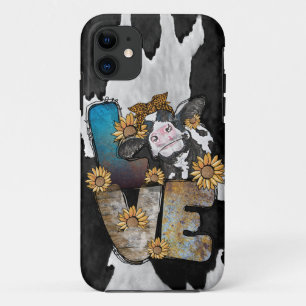 Cowhide Love Cows iPhone 11 Case
