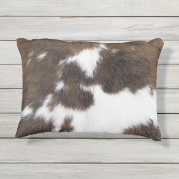 Cowhide Outdoor Pillow by Impactzone at Zazzle