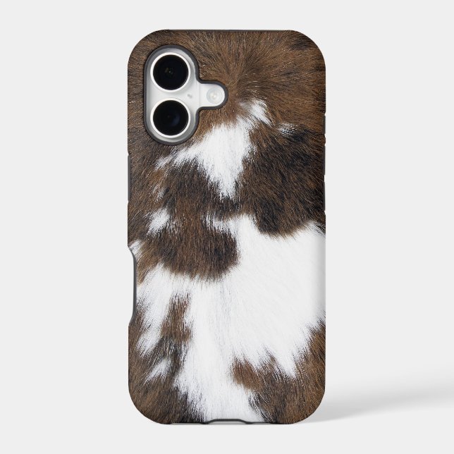 Cowhide Patch Iphone Case (Back)