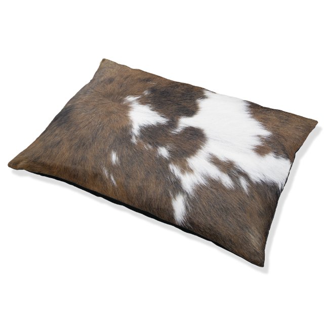 Cowhide Pet Bed (Angled)