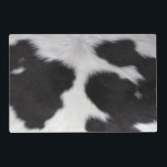Cowhide Placemat<br><div class="desc">A reversible cowhide pacemat .</div>