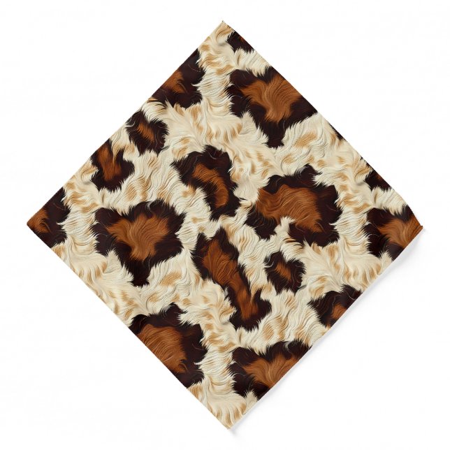 Cowhide Print Bandana (Front)