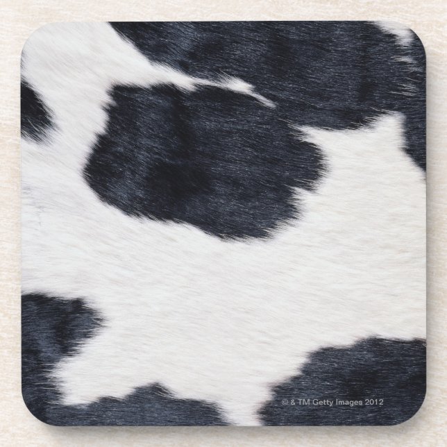 Cowhide Print Beverage Coaster (Front)