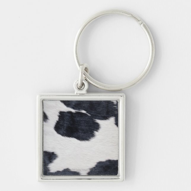Cowhide Print Keychain (Front)