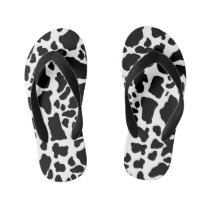 Cowhide Spots Animal Print Pattern Kid's Flip Flops Cowhide Spots Animal Print Pattern Kid's Flip Flops