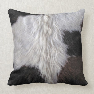 Cowhide Throw Pillow
