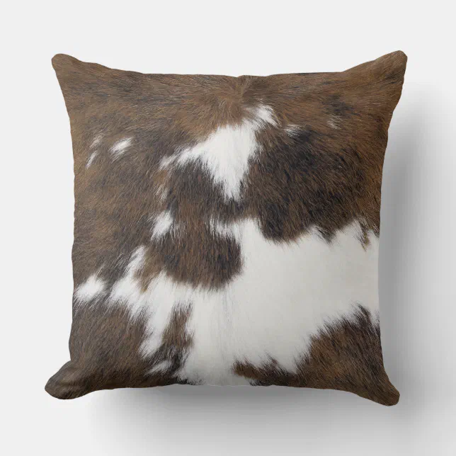 Cowhide Throw Pillow 