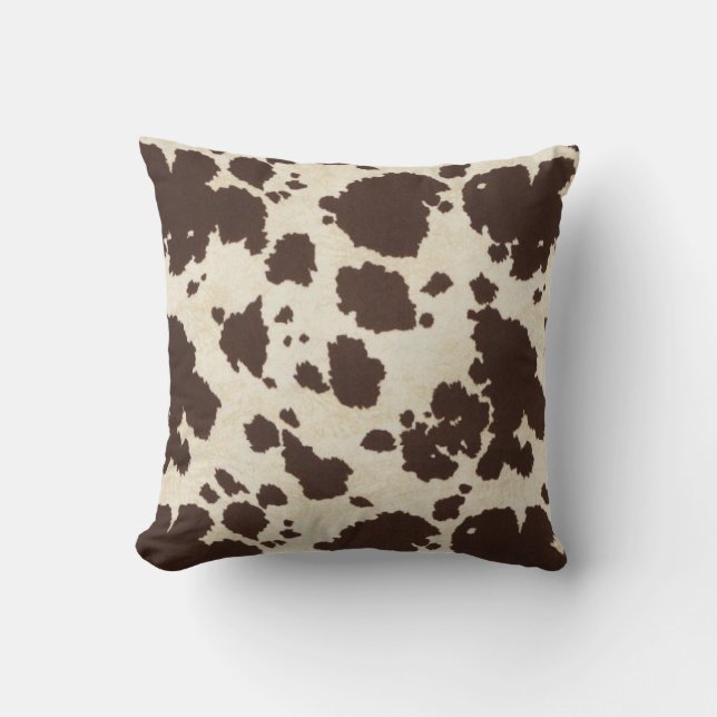 Cowhide Throw Pillow (Front)