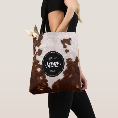 COWHIDE TOTE BAG