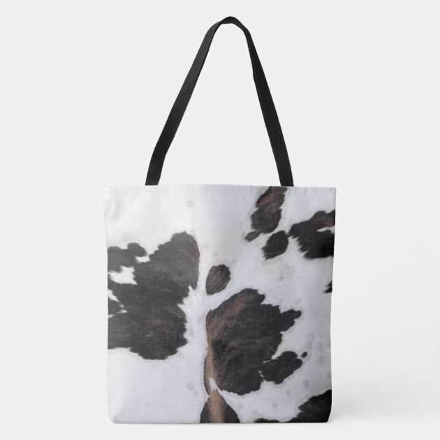 cowhide tote bag