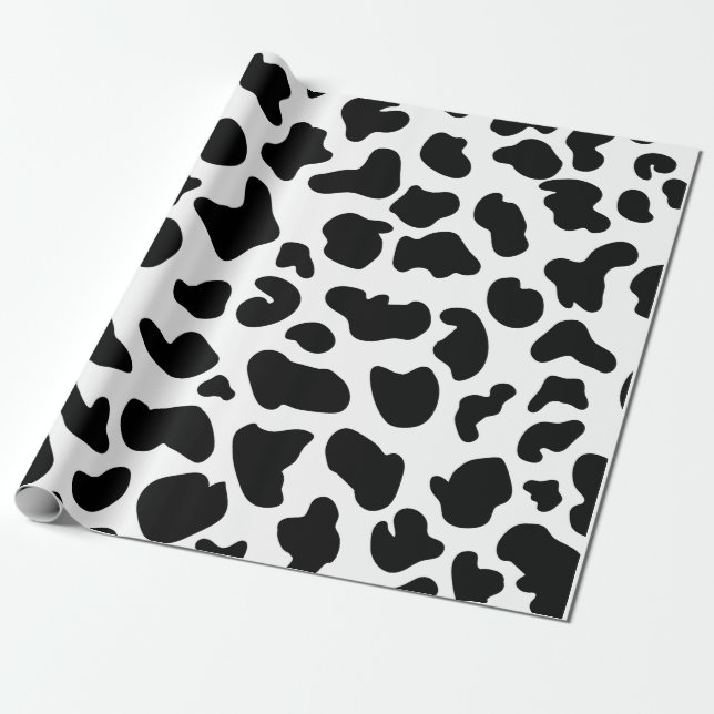 Cowhide wallpaper - Cow background Wrapping Paper (Unrolled)