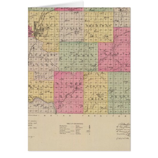 Cowley County,  Kansas Cards (Front)