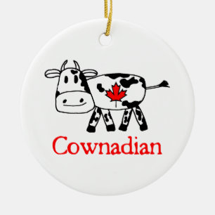 Cownadian Ornament