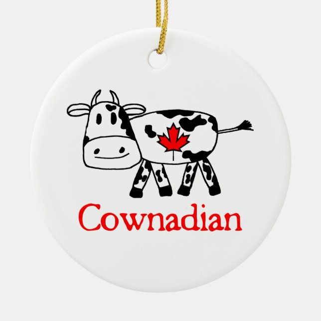 Cownadian Ornament (Front)