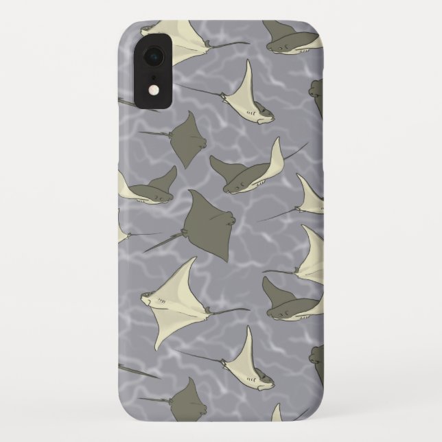 Cownose Stingray Ocean Pattern Case-Mate iPhone Case (Back)