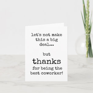 Coworker Appreciation Card, Best Coworker Card